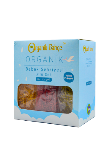 Organik Bebek Şehriyesi 3'lü Set 200 gr