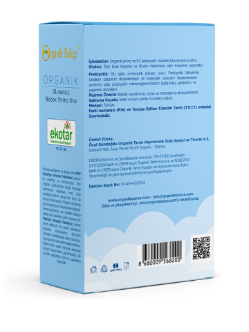 Organik Glutensiz Bebek Pirinç Unu 250 gr