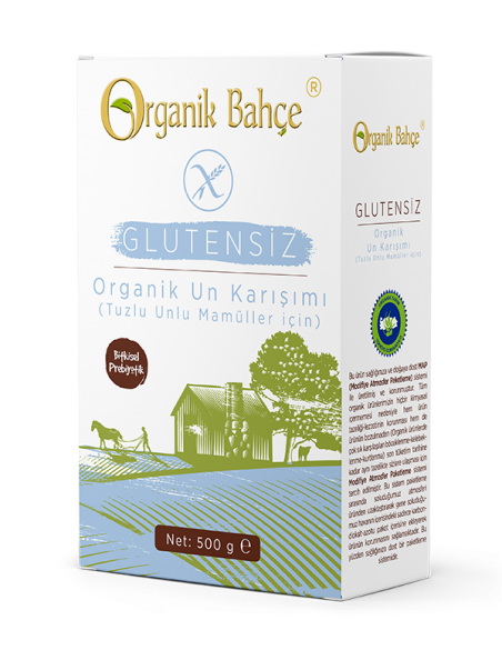 Organik Glutensiz Tuzlu Un Karışımı 500 gr